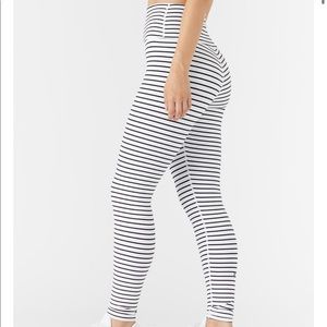 Glyder High Power II Legging White/Black Stripe